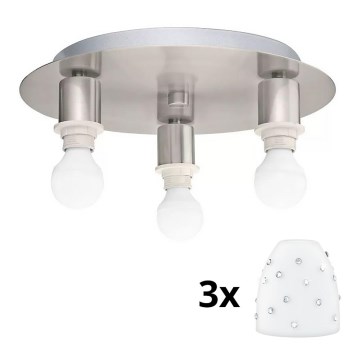 Eglo - LED loftlampe MY CHOICE 3xE14/4W/230V mat krom/hvid