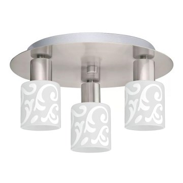 Eglo - LED loftlampe MY CHOICE 3xE14/4W/230V mat krom/hvid