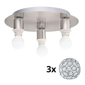 Eglo - LED loftlampe MY CHOICE 3xE14/4W/230V mat krom