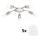 Eglo - LED loftlampe MY CHOICE 5xE14/4W/230V  mat krom/hvid