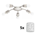Eglo - LED loftlampe MY CHOICE 5xE14/4W/230V  mat krom/hvid