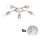 Eglo - LED loftlampe MY CHOICE 5xE14/4W/230V  mat krom/hvid/sort