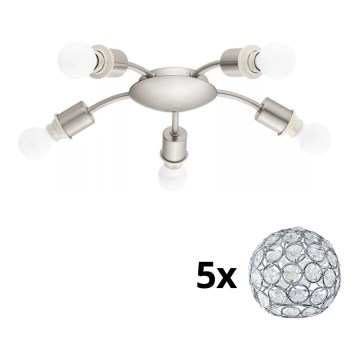 Eglo - LED loftlampe MY CHOICE 5xE14/4W/230V  mat krom
