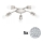 Eglo - LED loftlampe MY CHOICE 5xE14/4W/230V  mat krom