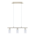 Eglo - LED loftlampe på kabel MY CHOICE 3xE14/4W/230V mat krom/hvid