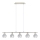 Eglo - LED Loftlampe på kabel MY CHOICE 5xE14/4W/230V mat krom/hvid/sort