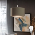 Eglo - LED loftlampe på kabel TUNJA 1xE27/60W/230V taupe