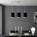 Eglo - LED Loftlampe på kabel TUNJA 3xE27/60W/230V sort