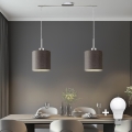 Eglo - LED Loftlampe på ledning TUNJA 2xE27/60W/230V brun