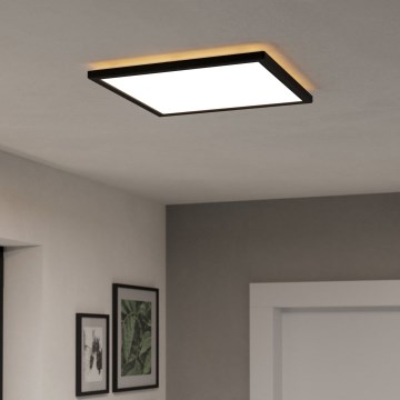 Eglo - LED loftlampe til badeværelse dæmpbar LED/17,6W/230V 2700-6500K 39x39 cm IP44 sort + fjernbetjening