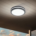Eglo - LED loftlampe til badeværelse dæmpbar LOCANA-C LED/14W/230V Bluetooth IP44 antracit