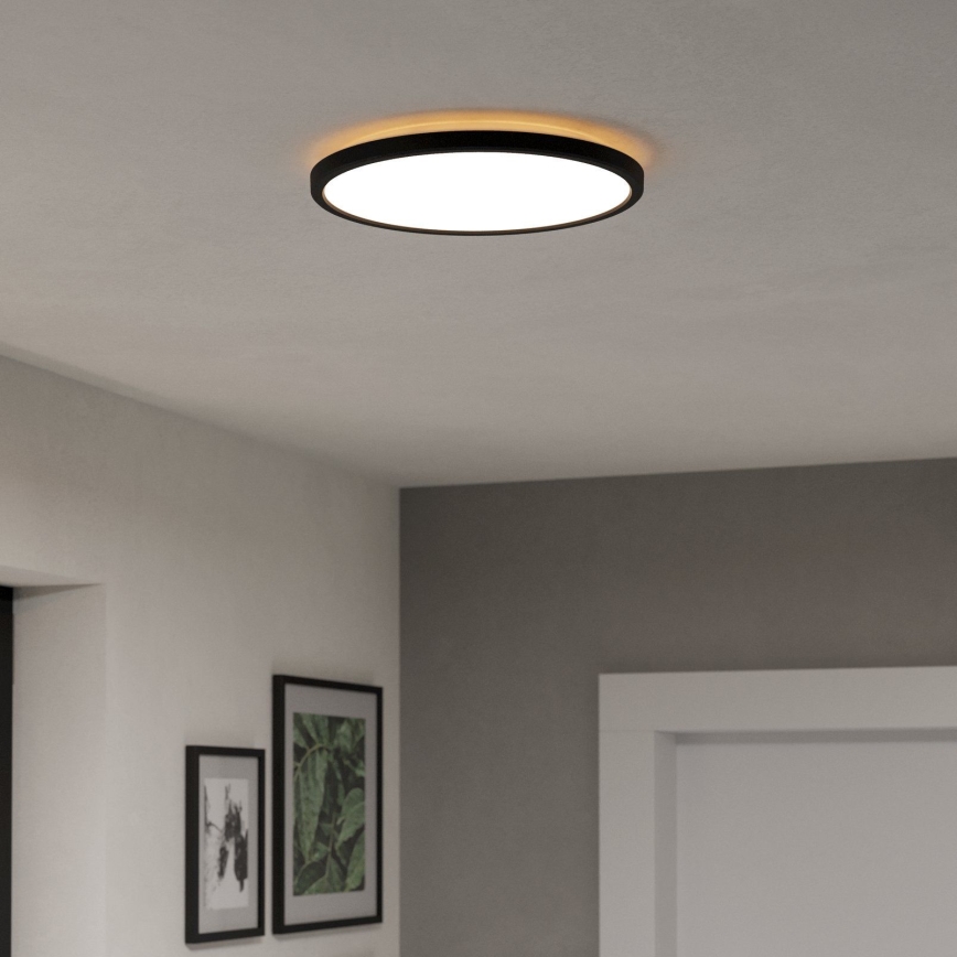 Eglo - LED loftlampe til badeværelse LED/13,9W/230V 2700/4000/6500K diameter 30 cm IP44 sort