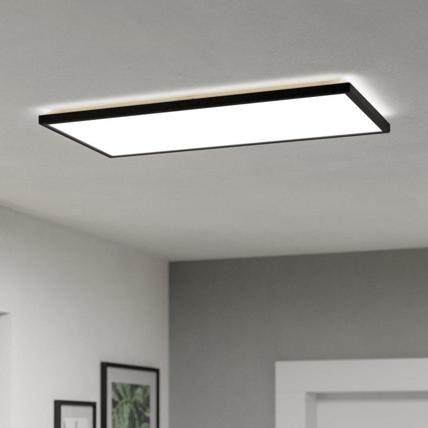 Eglo - LED loftlampe til badeværelse LED/17,2W/230V 2700/4000/6500K 30x57 cm IP44 sort