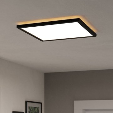 Eglo - LED loftlampe til badeværelse LED/17,6W/230V 2700/4000/6500K 39x39 cm IP44 sort