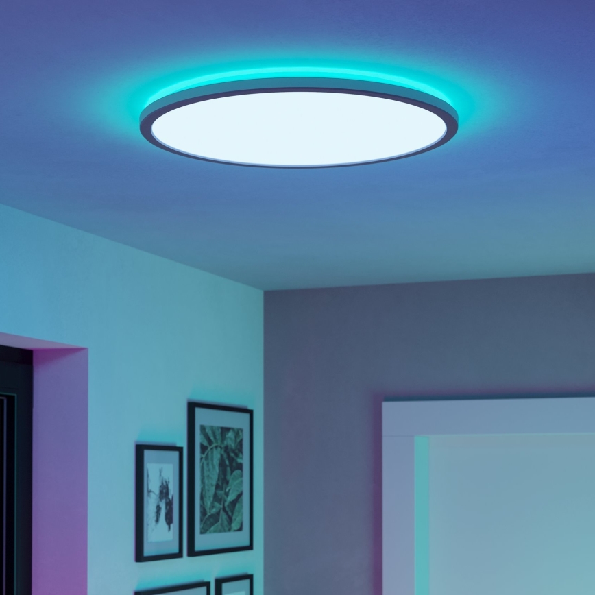 Eglo - LED Loftlampe til badeværelse m. RGBW-farver dæmpbar LED/16,8W/230V 2700-6500K diameter 50 cm IP44 hvid ZigBee