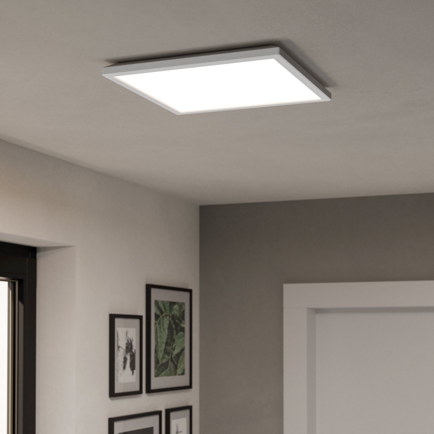 Eglo - LED Loftlampe til badeværelse m. RGBW-farver dæmpbar LED/17,6W/230V 2700-6500K 39x39 cm IP44 hvid ZigBee