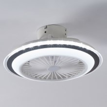 Eglo - LED loftventilator dæmpbar LED/25,5W/230V hvid/grå 2700-6500K + fjernbetjening