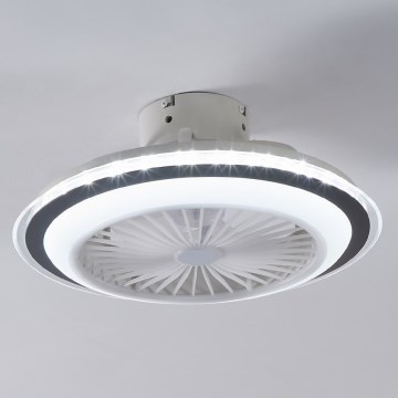 Eglo - LED loftventilator dæmpbar LED/25,5W/230V hvid/grå 2700-6500K + fjernbetjening