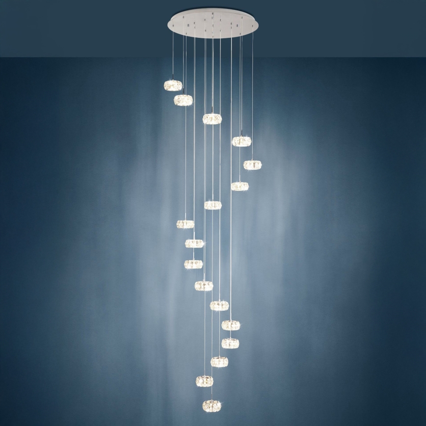 Eglo - LED lysekrone dæmpbar 17xLED/4,5W/230V