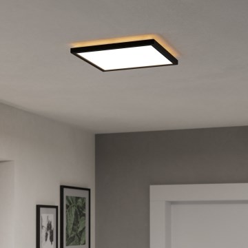 Eglo - LED m. RGBW-farver Loftlampe til badeværelse dæmpbar LED/13,4W/230V 2700-6500K 29x29 cm IP44 sort