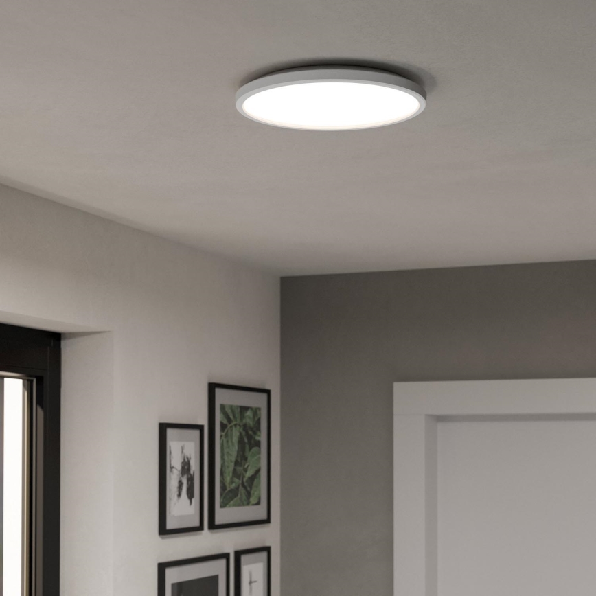 Eglo - LED m. RGBW-farver Loftlampe til badeværelse dæmpbar LED/13,9W/230V 2700-6500K diameter 30 cm IP44 hvid ZigBee