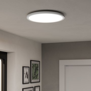 Eglo - LED m. RGBW-farver Loftlampe til badeværelse dæmpbar LED/18,5W/230V 2700-6500K diameter 38,9cm IP44 hvid ZigBee