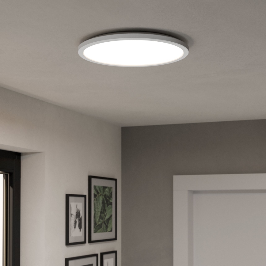 Eglo - LED m. RGBW-farver Loftlampe til badeværelse dæmpbar LED/18,5W/230V 2700-6500K diameter 38,9cm IP44 hvid ZigBee
