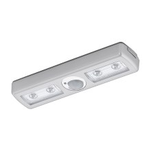 Eglo - LED natlampe med sensor 4xLED/3xAAA