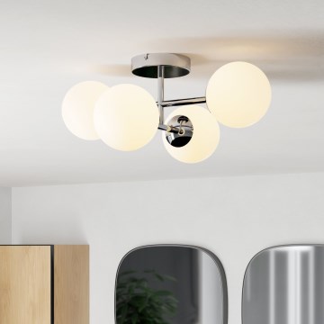 Eglo - LED overflademonteret loftlampe til badeværelse 4xG9/4,2W/230V IP44 blank krom