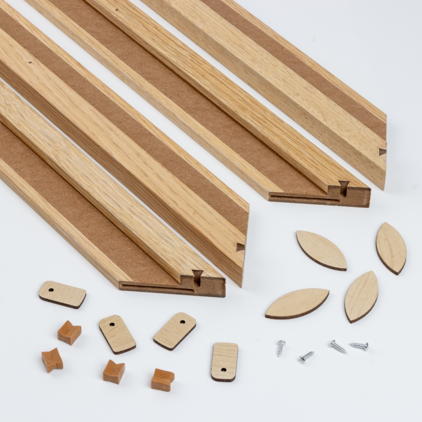 Eglo - LED panel dæmpbart POZZALLO WOOD LED/21W/230V 2700-6500K 49,5x49,5 cm brun + fjernbetjening