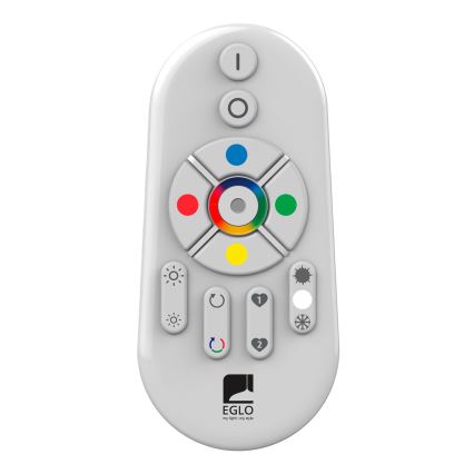 Eglo - LED panel m. RGB-farver dæmpbart SALOBRENA-C WOOD LED/30,5W/230V 2700-6500K 64x64 cm mørkebrun + fjernbetjening