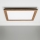 Eglo - LED panel m. RGBW-farver dæmpbart SALOBRENA-C WOOD LED/30,5W/230V 2700-6500K 64x64 cm brun + fjernbetjening