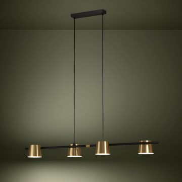 Eglo - LED pendel 4xGU10/4,6W/230V 3000K guldfarvet
