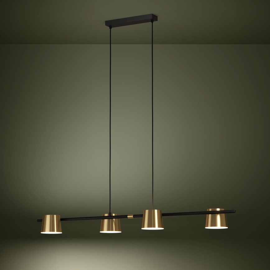 Eglo - LED pendel 4xGU10/4,6W/230V 3000K guldfarvet