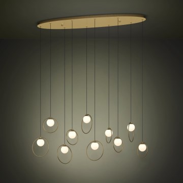 Eglo - LED pendel dæmpbar 10xLED/3W/230V 3000K guldfarvet