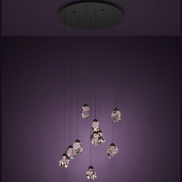 Eglo - LED pendel dæmpbar 10xLED/3W/230V 3000K sort/transparent