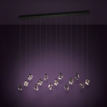 Eglo - LED pendel dæmpbar 14xLED/3W/230V 3000K sort/transparent