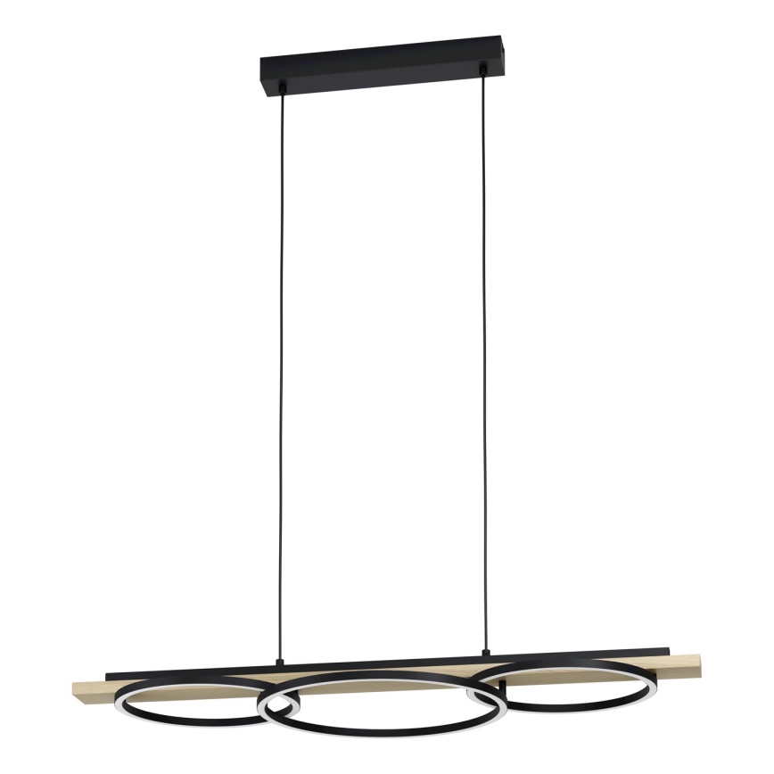 Eglo - LED pendel dæmpbar 2xLED/12,5W/230V+1xLED/15,5W 3000K beige/sort