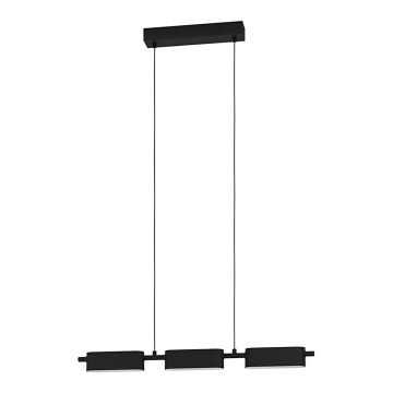 Eglo - LED pendel dæmpbar 3xLED/6,7W/230V sort