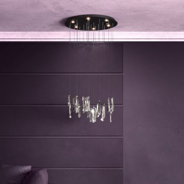 Eglo - LED pendel dæmpbar 6xLED/4,2W/230V 3000K transparent