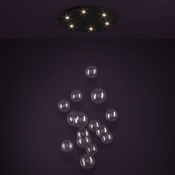 Eglo - LED pendel dæmpbar 6xLED/4,2W/230V 3000K transparent