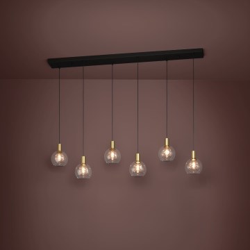 Eglo - LED pendel dæmpbar 6xLED/5,4W/230V 3000K guldfarvet