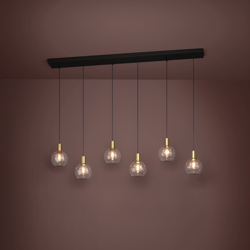 Eglo - LED pendel dæmpbar 6xLED/5,4W/230V 3000K guldfarvet