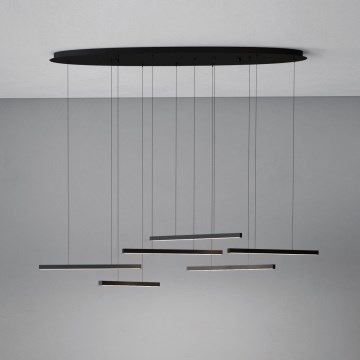 Eglo - LED pendel dæmpbar 6xLED/8,4W/230V 3000K sort