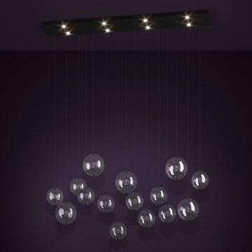 Eglo - LED pendel dæmpbar 8xLED/4,2W/230V 3000K transparent