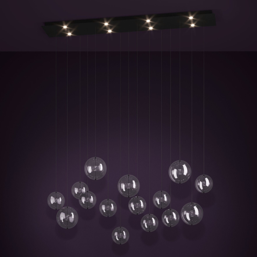 Eglo - LED pendel dæmpbar 8xLED/4,2W/230V 3000K transparent