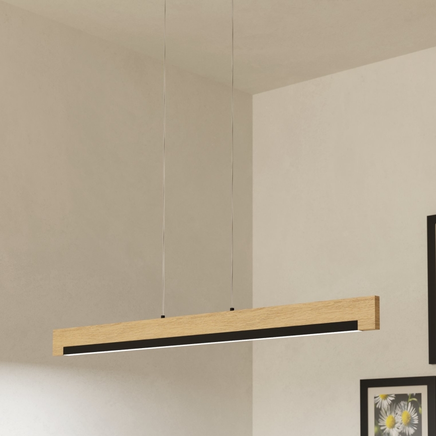 Eglo - LED pendel dæmpbar LED/25,5W/230V 3000K sort/beige
