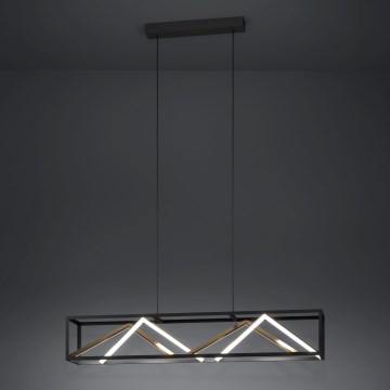 Eglo - LED pendel dæmpbar LED/46W/230V 2700-6500K sort/guldfarvet + fjernbetjening