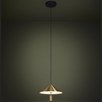 Eglo - LED pendel LED/12W/230V 3000K guldfarvet
