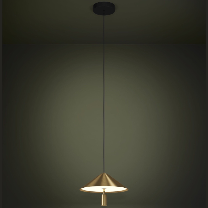 Eglo - LED pendel LED/12W/230V 3000K guldfarvet